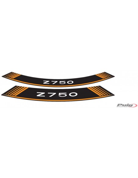 PUIG ADESIVI CERCHI KAWASAKI Z750 ARANCIONE vendita online Como