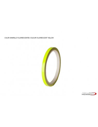 puig adesivi cerchi giallo - senza applicatore, kit 2 ruote - dimensioni: 7x6 mm - gomme 16-18 - cod. 2568g