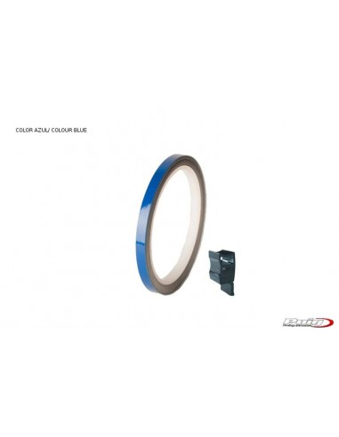puig adesivi cerchi blu - striscia con applicatore - un kit utilizzabile 2 ruote - dimensioni: 7x6 mm - gomme 16-18 - cod. 4542a