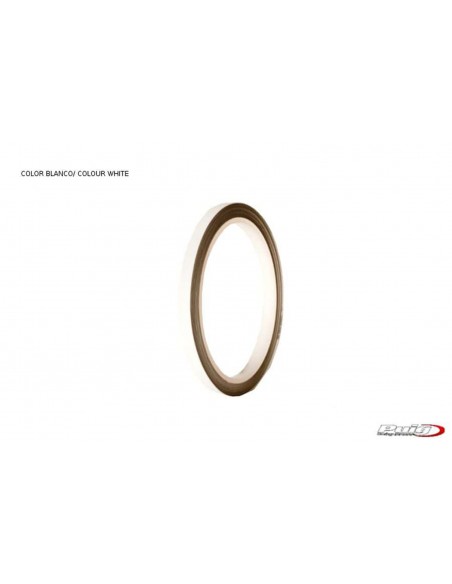 puig adesivi cerchi bianco - senza applicatore, kit 2 ruote - dimensioni: 7x6 mm - gomme 16-18 - cod. 2568b