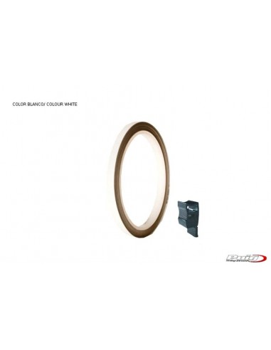 puig adesivi cerchi bianco - striscia con applicatore - un kit utilizzabile 2 ruote - dimensioni: 7x6 mm - gomme 16-18 - cod. 45