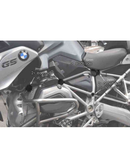 PUIG TAPPI PER TELAIO HONDA CB125R NEO SPORTS CAFE 18 NERO vendita online Como