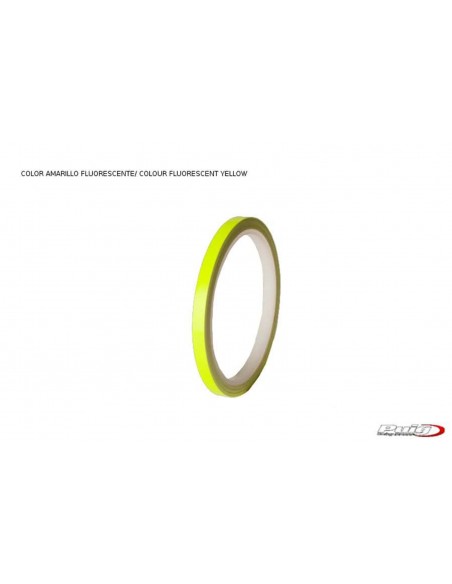 puig adesivi cerchi giallo - senza applicatore, kit 2 ruote - dimensioni: 7x6 mm - gomme 16-18 - cod. 2568g