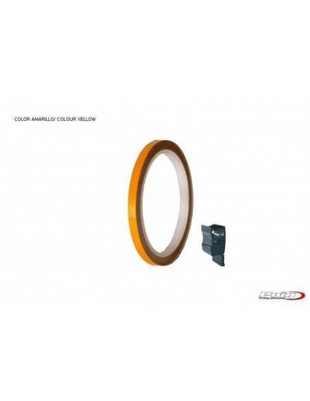 puig adesivi cerchi oro - striscia con applicatore - un kit utilizzabile 2 ruote - dimensioni: 7x6 mm - gomme 16-18 - cod. 4542o