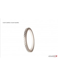 puig adesivi cerchi scacchi - senza applicatore, kit 2 ruote - dimensioni: 7x6 mm - gomme 16-18 - cod. 2568e 2