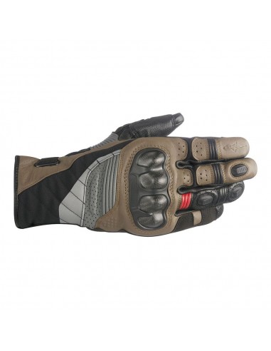 guanti moto alpinestars belize drystar black tobacco brown red vendita online Como