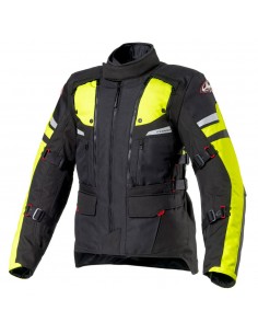 giacca-moto-Clover-Dakar-airbag-nero-giallo-fluo