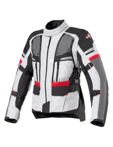 giacca-moto-Clover-Dakar-Airbag-nero-grigio