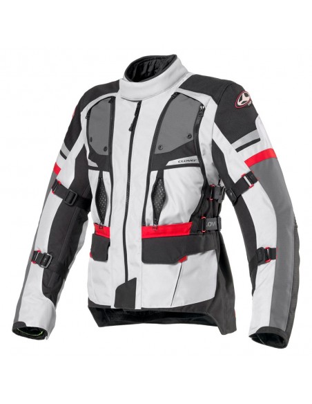 giacca-moto-Clover-Dakar-Airbag-nero-grigio