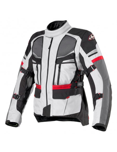 giacca-moto-Clover-Dakar-Airbag-nero-grigio