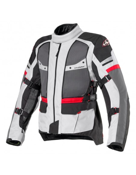 giacca-moto-Clover-Dakar-Airbag-nero-grigio