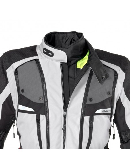 giacca-moto-Clover-Dakar-Airbag-nero-grigio