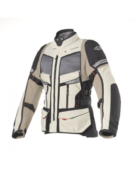 giacca-moto-Clover-Gts-4-airbag-grigio-sabbia