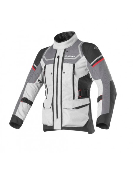 giacca-moto-Clover-outland-wp-nero-grigio