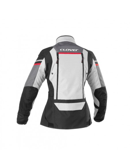 giacca-moto-Clover-outland-wp-lady-nero-grigio