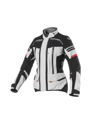 giacca-moto-Clover-lamminator-lady-nero-grigio