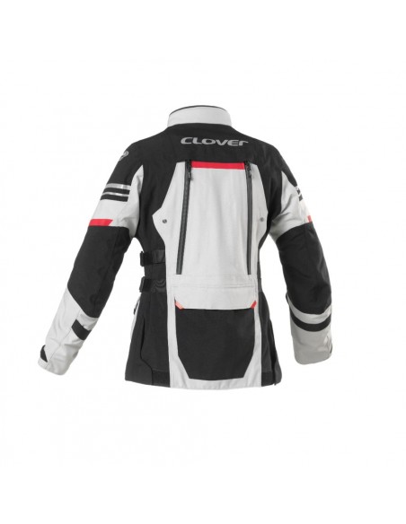 giacca-moto-Clover-lamminator-lady-nero-grigio