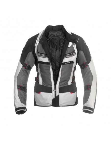 giacca-moto-Clover-ventouring-2-airbag-nero-grigio