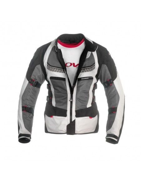 giacca-moto-Clover-ventouring-2-airbag-nero-grigio