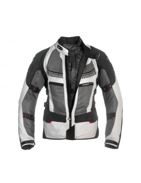 giacca-moto-Clover-ventouring-2-airbag-nero-grigio