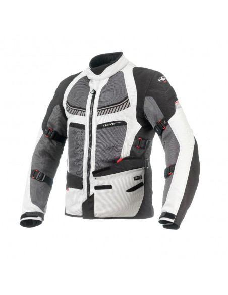 giacca-moto-Clover-ventouring-2-airbag-nero-grigio
