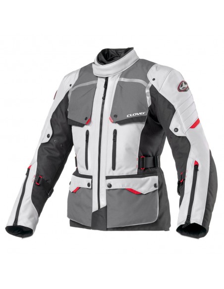 giacca-moto-Clover-savana-2-wp-nero-grigio