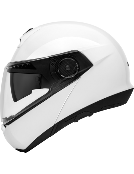 casco moto modulare schuberth C4 glossy white
