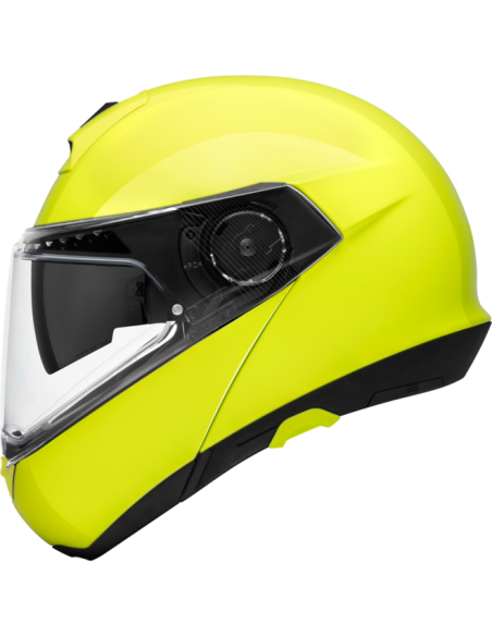 casco moto modulare schuberth C4pro fluo yellow