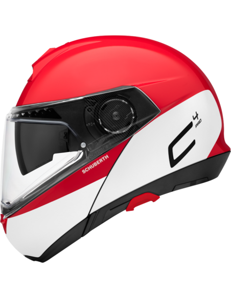 casco moto modulare schuberth C4pro swipe red