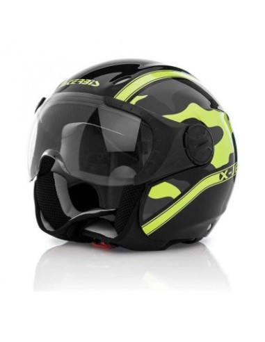 Prezzo del casco moto jet ACERBIS x jet on bike nero giallo2