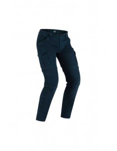 Abbigliamento moto PMJ Jeans Santiago zip Blu Uomo