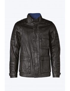 giacca moto PMJ Jeans District black uomo