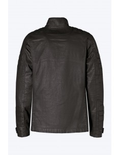 giacca moto PMJ Jeans District black uomo 2