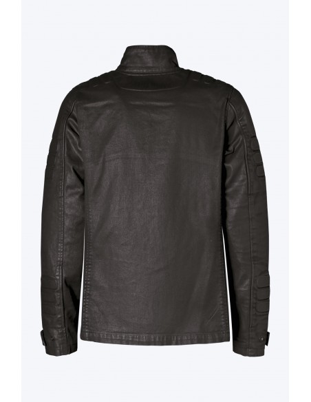 giacca moto PMJ Jeans District black uomo