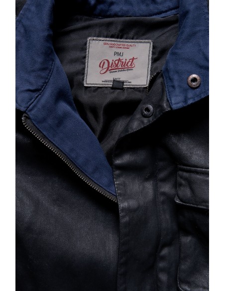 giacca moto PMJ Jeans District black uomo