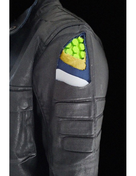 giacca moto PMJ Jeans District green uomo