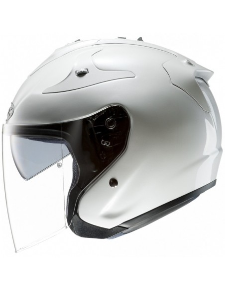 casco moto jet hjc fg-jet metal pearl white ryan