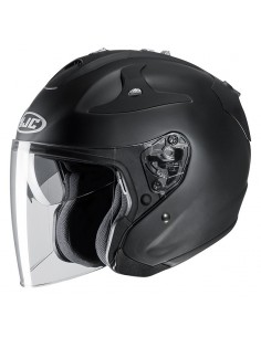 casco moto jet hjc fg-jet rubbertone nero opaco 