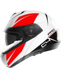 casco moto modulare schuberth C4pro merak white in vendita online a Como