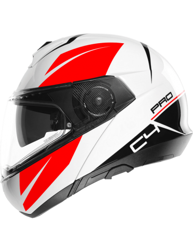 casco moto modulare schuberth C4pro merak white in vendita online a Como