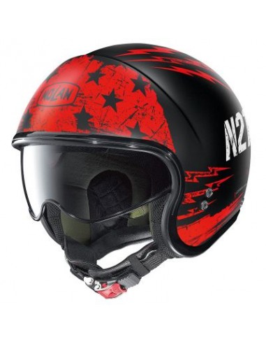 casco moto jet N21 Jetfire 70 flat black in vendita online a como