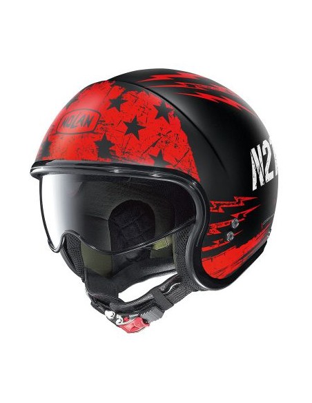 casco moto jet N21 Jetfire 70 flat black in vendita online a como
