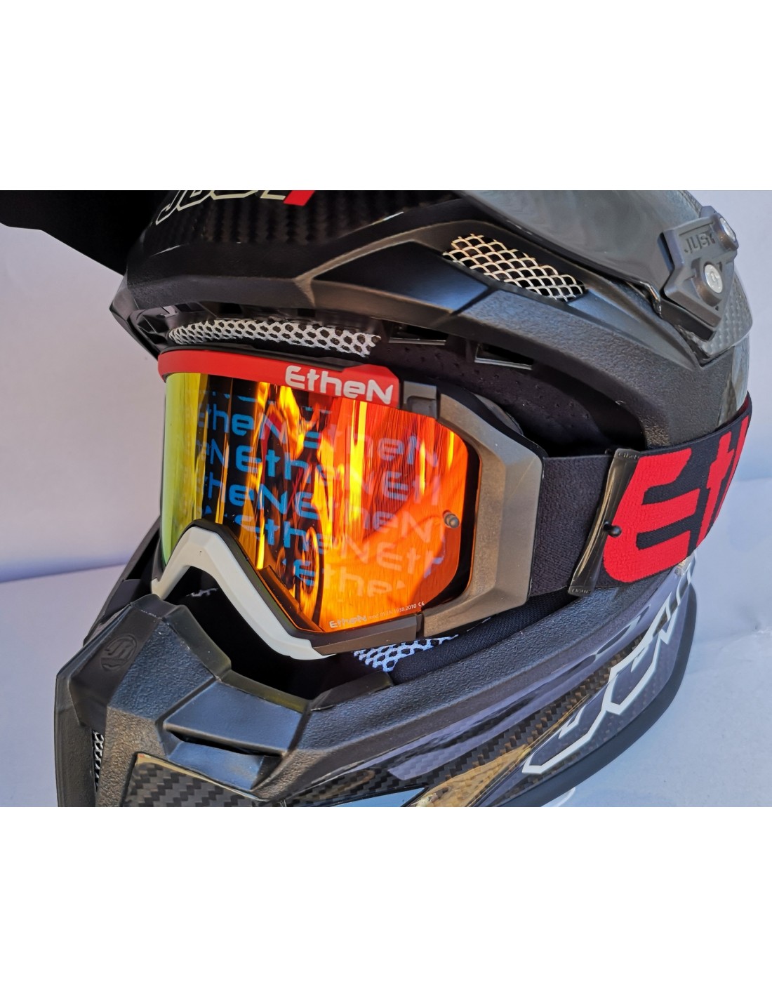 maschera cross ETHEN 05R grey-red