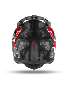 casco moto cross AIROH Wraap Alien rosso opaco  in vendita online a Como. 2