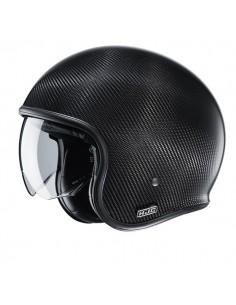 casco moto jet hjc v30 Carbon solid