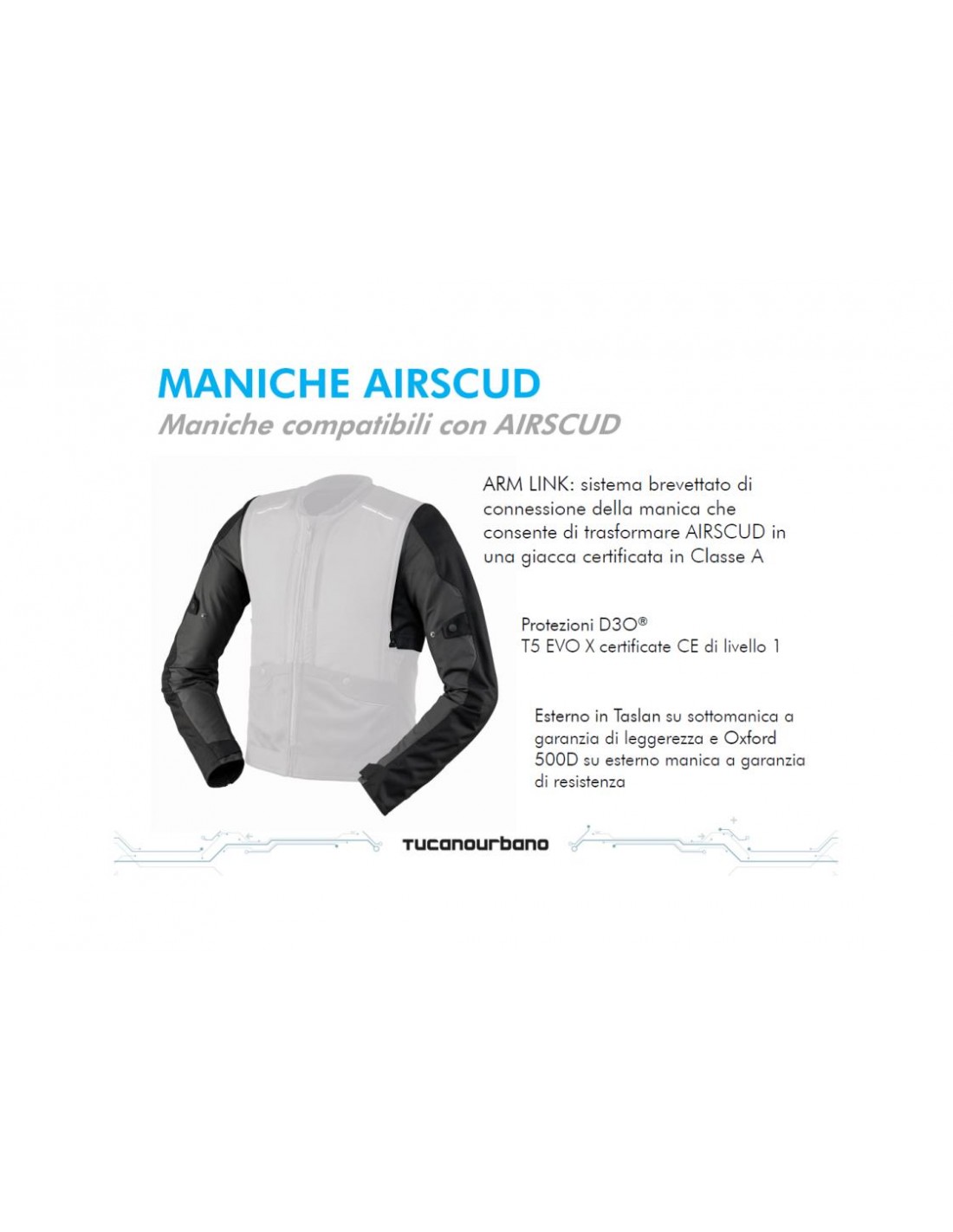 Gilet Airbag TUCANO URBANO Airscud misura: M nero Poliestere