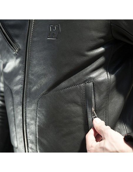 giacca pelle moto HEVIK Garage vendita online Como