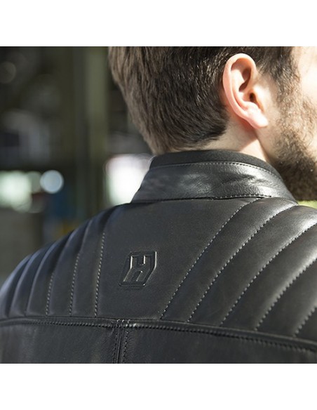 giacca pelle moto HEVIK Garage vendita online Como