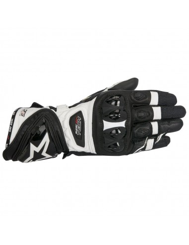 guanti moto alpinestars supertech black white vendita online Como