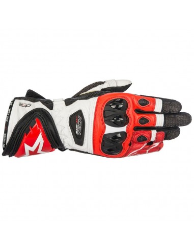 guanti moto alpinestars supertech black white red vendita online Como